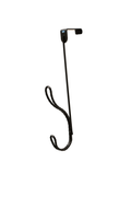 Fantashome Black Twisted Over The Door Hook Rack With 2 Hooks Black S 1