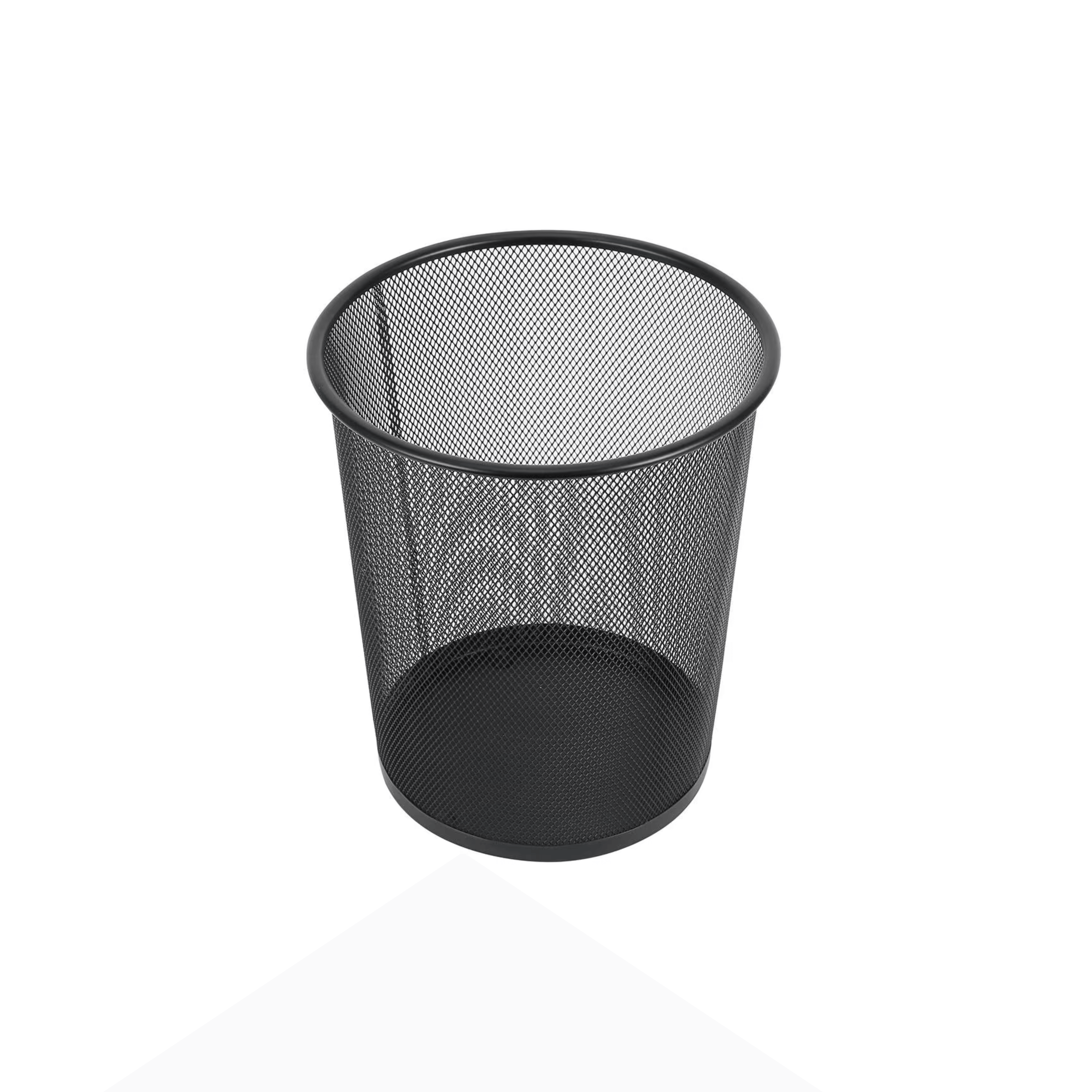Black Mesh Metal Bin for Waste Disposal & Organisation
