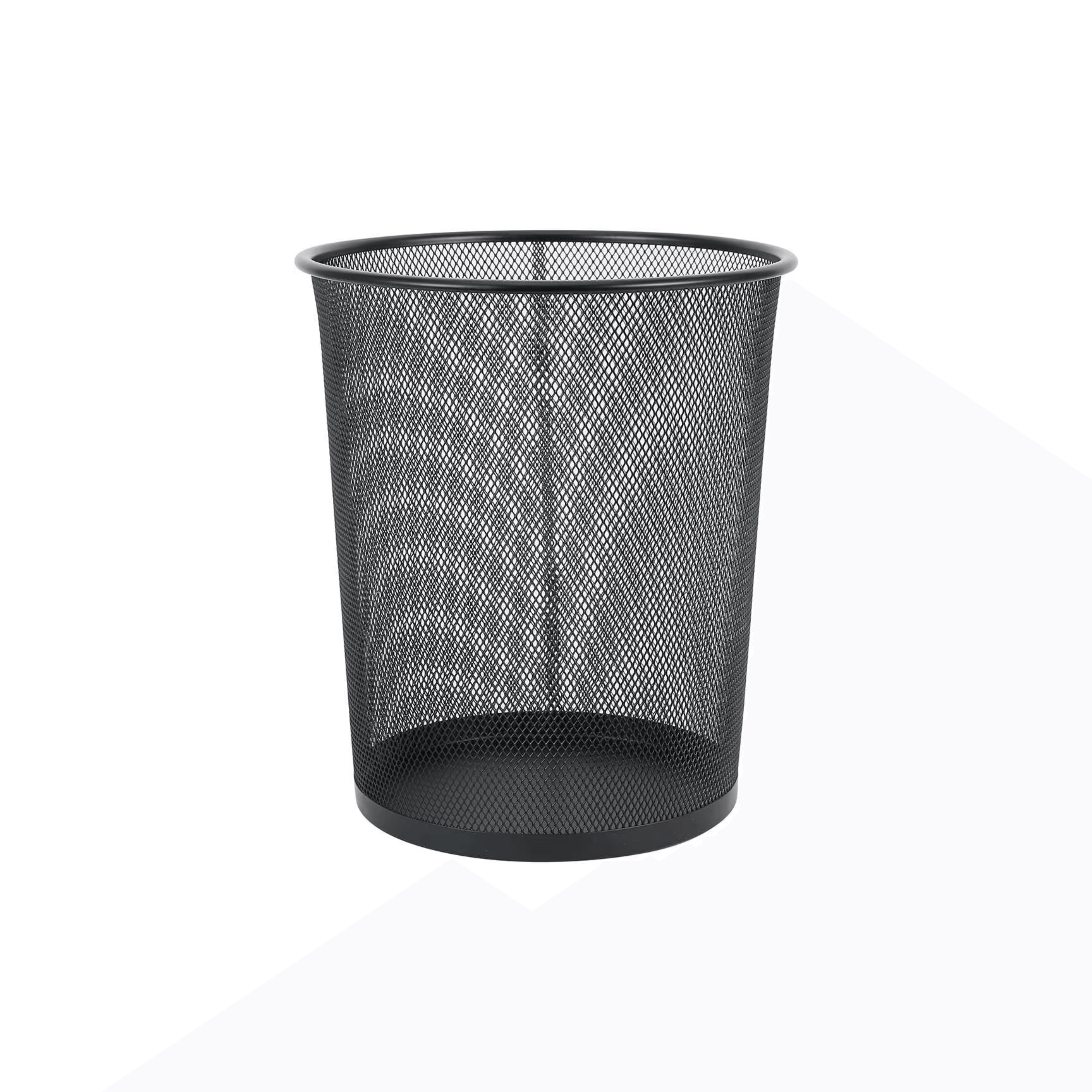 Black Mesh Metal Bin for Waste Disposal & Organisation