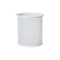 White Mesh Pen Cup for Desk Organisation