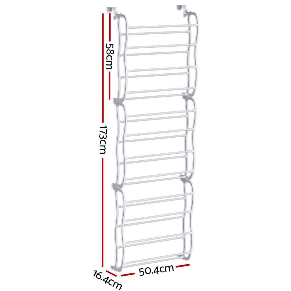 NNEDSZ 12 Tier Shoe Rack Hanging Over Door Organiser 24 Pairs Eric
