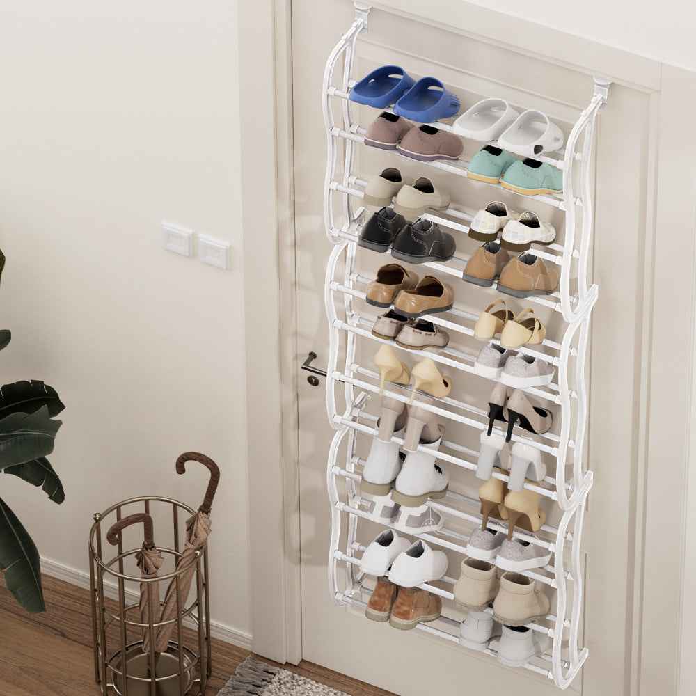 NNEDSZ 12 Tier Shoe Rack Hanging Over Door Organiser 24 Pairs Eric
