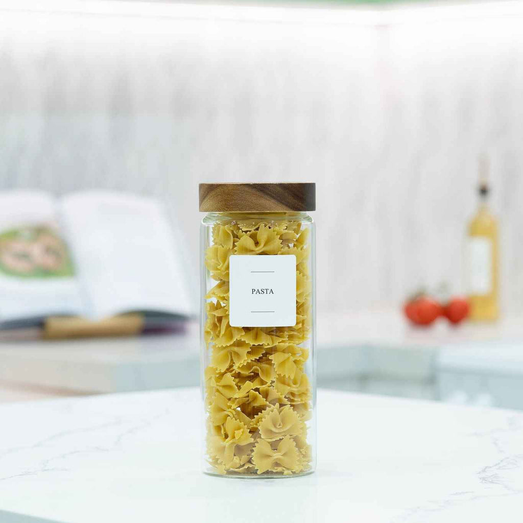 1750ml Acacia Glass Jar – Pantry Storage Container