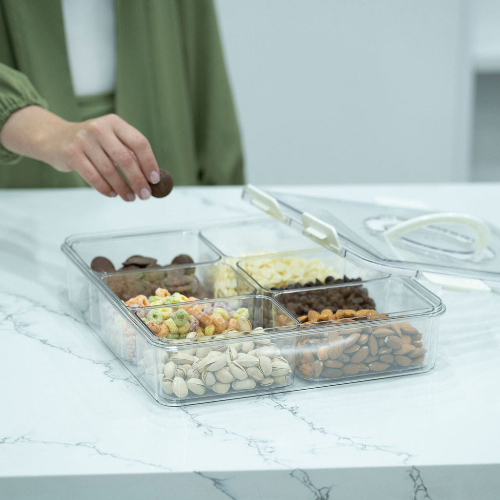 Snack Organiser & Fridge Storage Set – 7-Piece with Handle