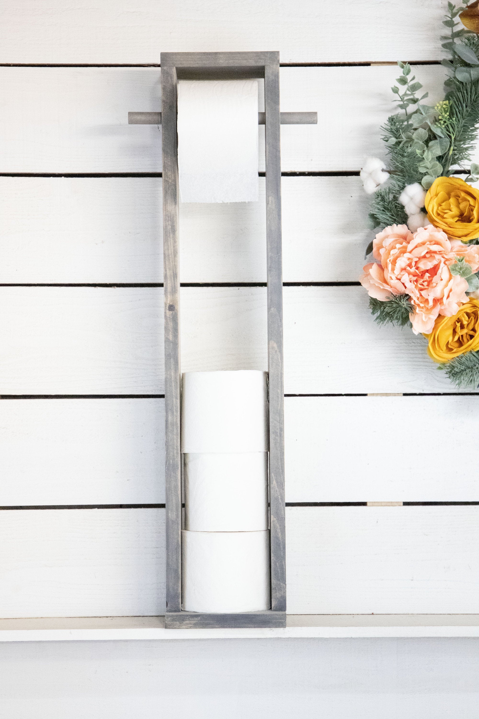 Stand Alone Toilet Paper Roll Holder