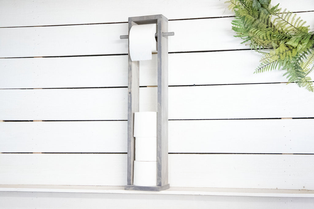 Stand Alone Toilet Paper Roll Holder