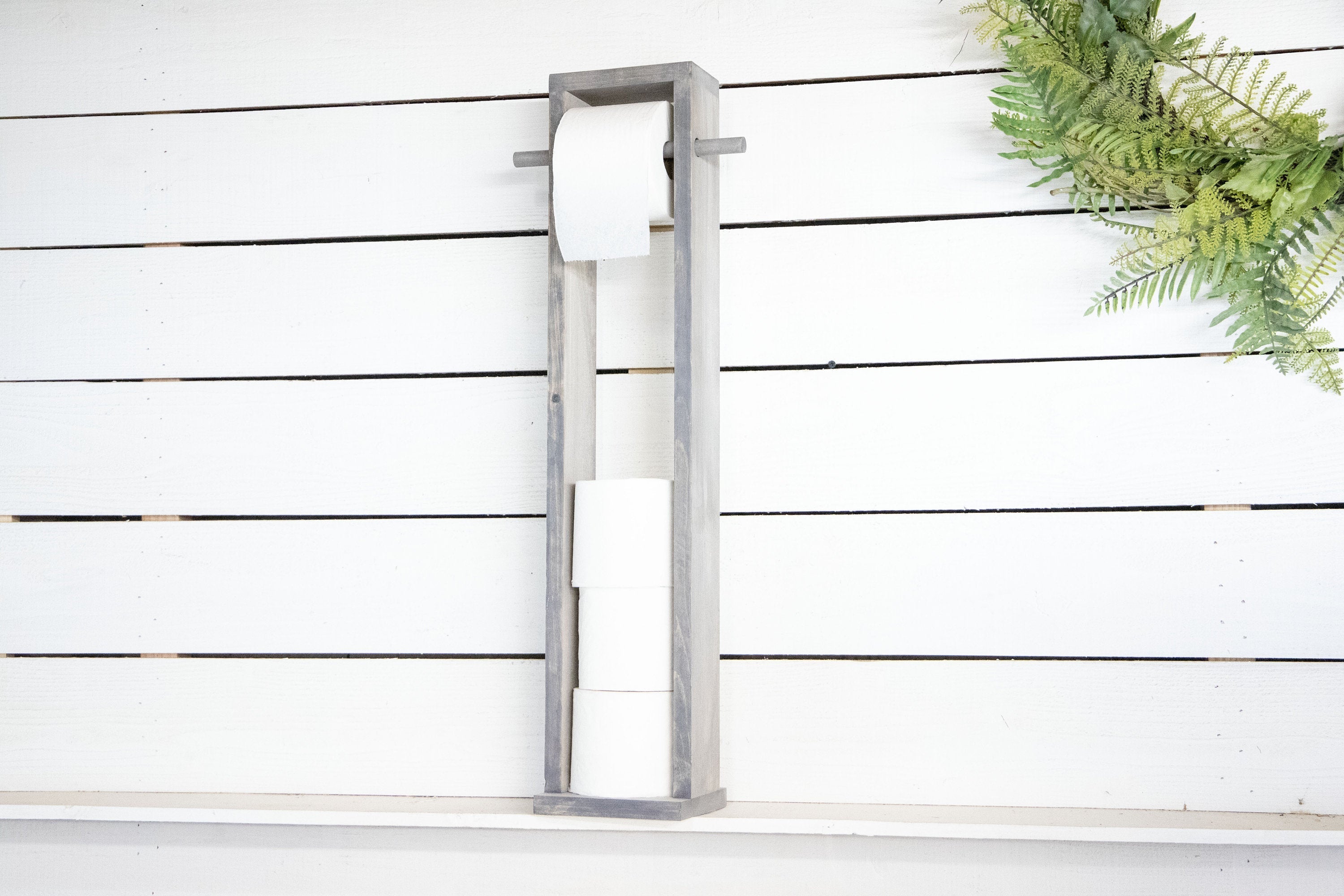 Stand Alone Toilet Paper Roll Holder